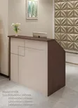 Brand New Front Desk - Brown Square Table - 1