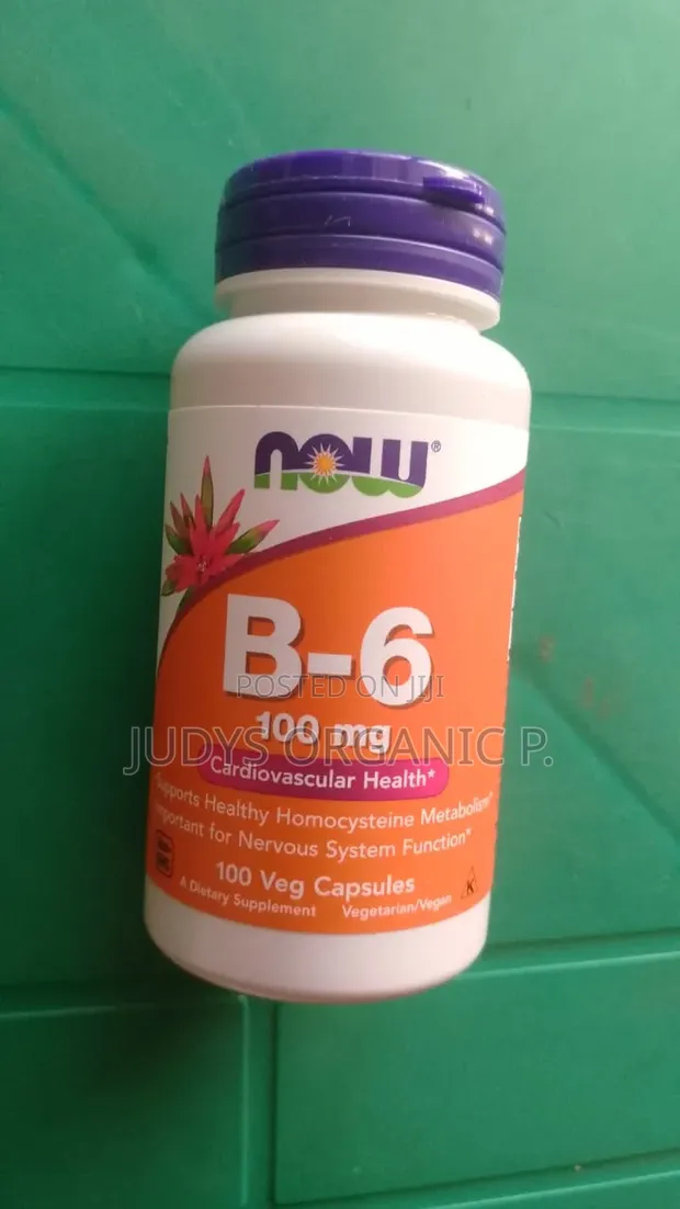 Now Vitamin B-6 Capsules - 1