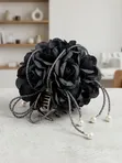 Voluminous Floral Ponytail Claw Clip - 1