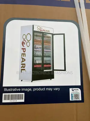Pearl 510L Double-Door Display Fridge for Commercial Use