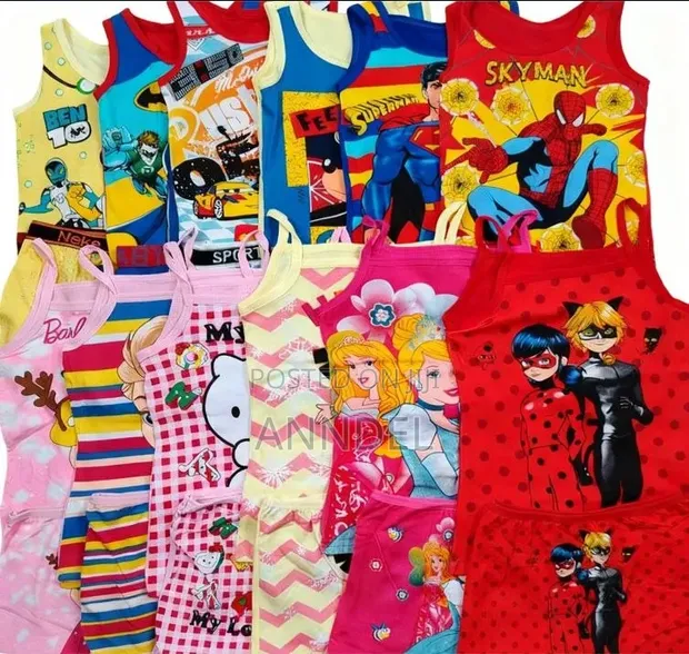 6pcs Boys Cotton Vest Set - 1