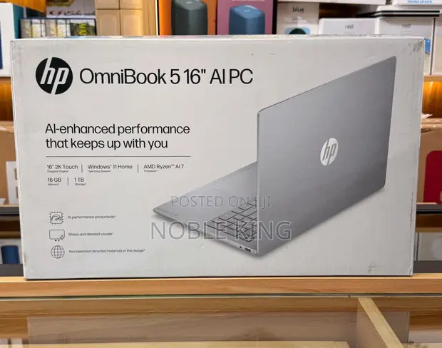 New HP OmniBook 5 Laptop 16" 16GB RAM AMD Ryzen 7 1TB SSD - 1