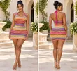 Ladies Mini Dresses - Cotton, Casual Style - 1