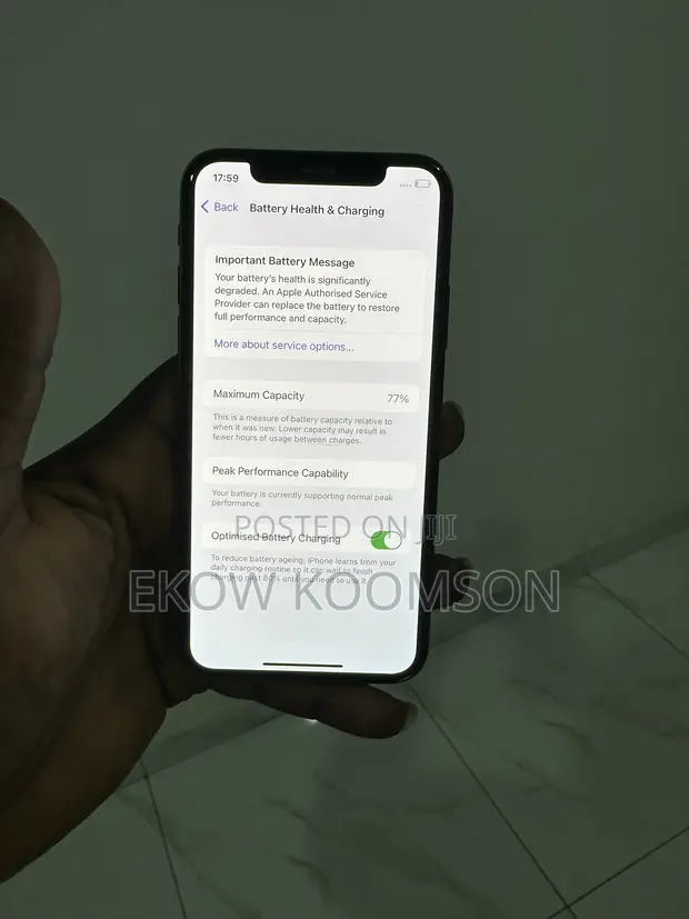 Apple iPhone X 64GB Black - 1