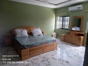 Queen Size Bed Frame with 10" HD Mattress and Dresser