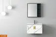 Bathroom Cabinet with LED Mirror and Basin - 1