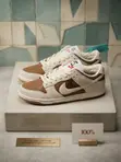 Nike SB Dunk Low Brown & Cream Sneakers - Unisex - 3