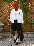 White Long-Sleeve Camp-Collar Shirt - 4