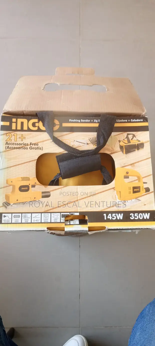 INGCO Finishing Sander + Jig Saw Combo Kit - 1