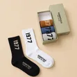 Branded Fashion Socks Set in Gift Box - 1