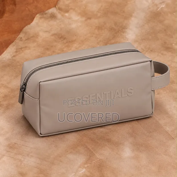 Essentials Branded Faux-Leather Toiletry Bags - 1