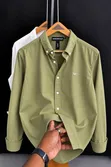 Armani Branded White Long-Sleeve Button-Down Shirt - 5