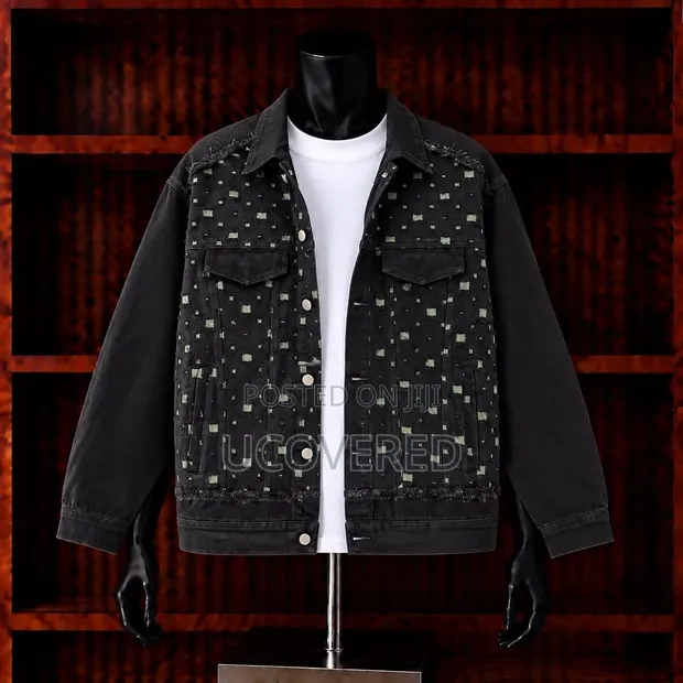 Men's Slim-Fit Denim Jacket - 1