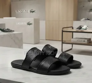 New Double Strap Lacoste Slippers