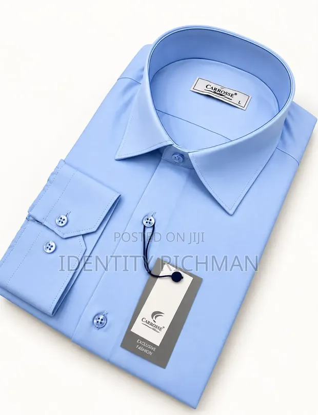 Turkish Cotton Long Sleeve Shirt - Blue - 1