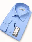 Turkish Cotton Long Sleeve Shirt - Blue - 1