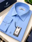 Turkish Cotton Long Sleeve Shirt - Blue - 2