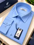 Turkish Cotton Long Sleeve Shirt - Blue - 3