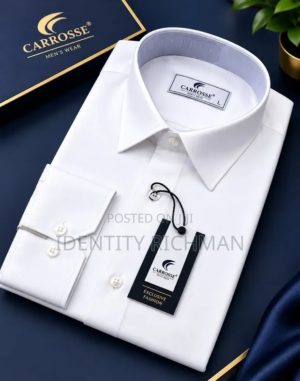New Turkish White Dress Shirts - 1