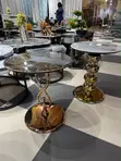 Round Marble Portable Table - 1
