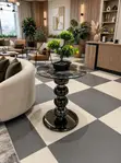 Round Marble Portable Table - 3