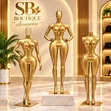 Luxury Gold Female Full-Body Mannequin - 2