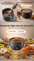 Oraimo MultiPot S1 Lite 6L Electric Cooking Pot with Steamer - 2