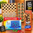 Jenga, Ludo, Oware, Connect 4 & Draft Combo - 2