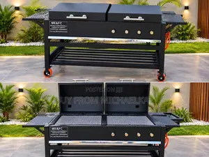 ME&FC Double-Lid Commercial BBQ Grill