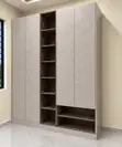 3-in-1 Wardrobe with Shoe Rack - 2