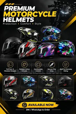 4-in-1 ABS Motorcycle Helmet with Bluetooth & Tail Light