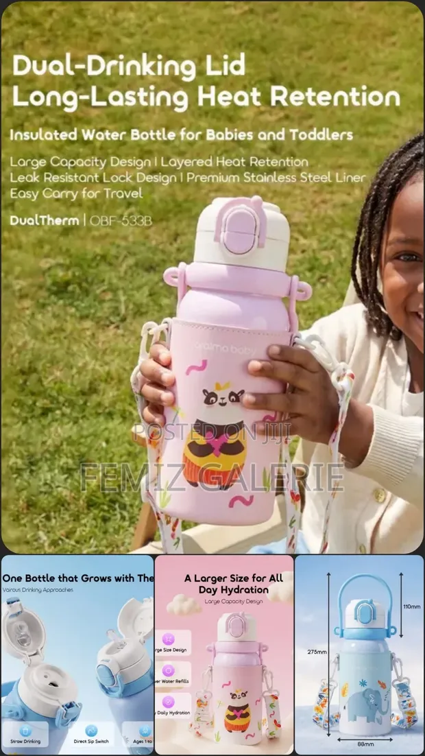 Oraimo DualTherm 750ML Insulated Water Bottle for Babies & Toddlers - 1