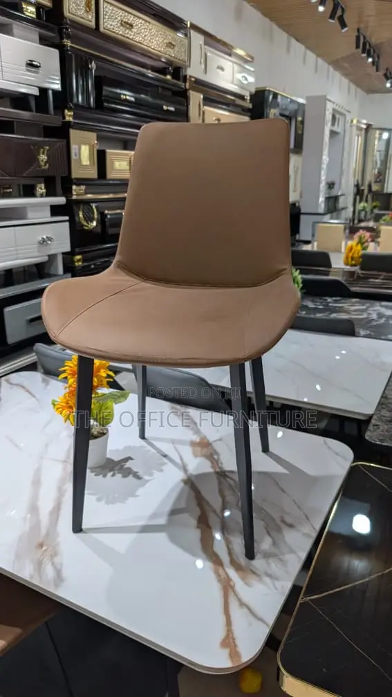 Brown Upholstered Dining & Accent Chair - 1