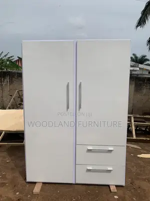 Woodland Modern White Wardrobe with Drawers