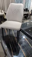 Light Grey Upholstered Dining Chair - 2