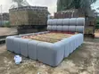 Luxury Blue Bouclé Bed Frame by Woodland - 2