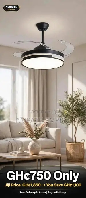 Summer Wind Luxury LED Ceiling Fan with Remote