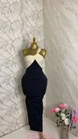Black & White Dinner Dress - 2