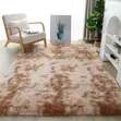 Soft Fluffy Tie-Dye Shaggy Plush Rug - 1