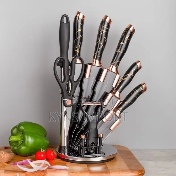 ER Evrywealth 9-Piece German Steel Knife Set - 1