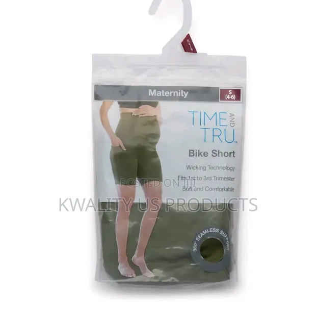 TIME & TRU Women's Maternity Bike Shorts - Size L, XL - 1
