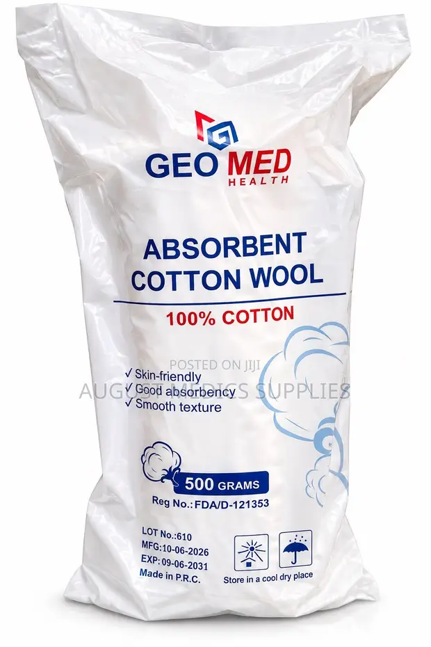 Absorbent Cotton Wool - 500g Pack - 1
