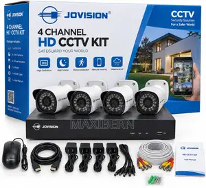Jovision 4CH CCTV Camera Kit with 4 Cameras and DVR