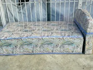 Single Sofa Bed - Patterned Fabric