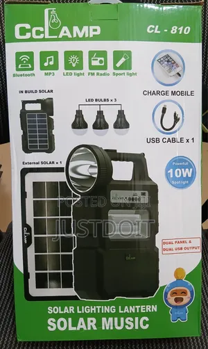 CCLamp Solar Rechargeable Light with Radio & Bluetooth