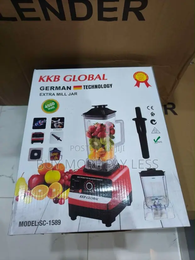 KKB Global SC-1589 High-Power 2-in-1 Commercial Blender - 1