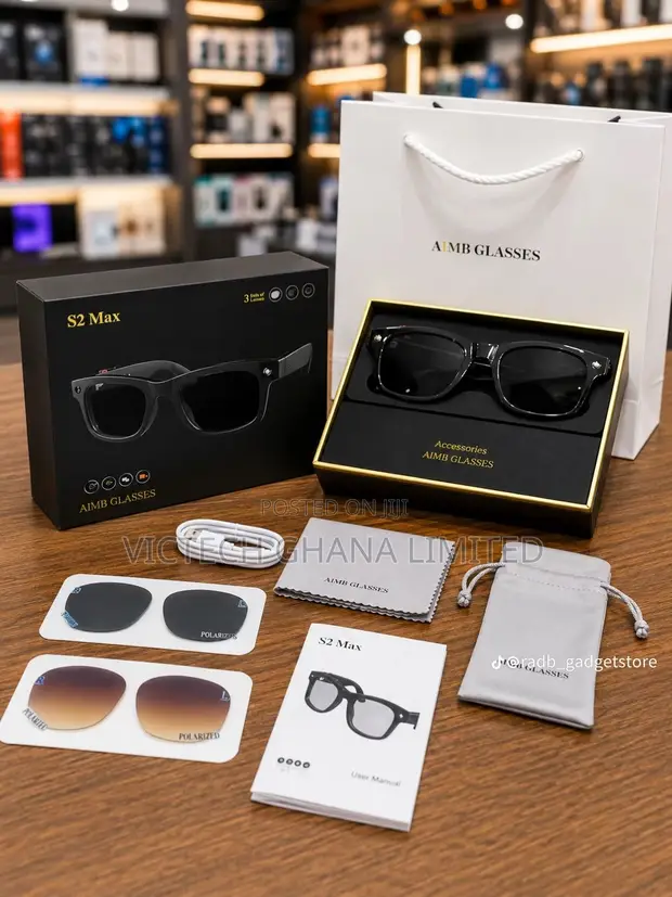 AIMB S2 Max Smart Glasses with 3 Lenses - 1