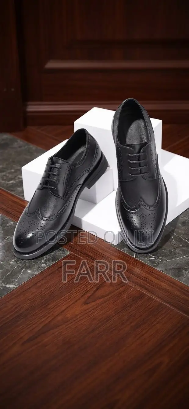 Brand New Brogue Carved Microfiber Business Formal Shoes - 1