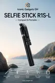 Extendable Selfie Stick Tripod with Bluetooth Remote - 3