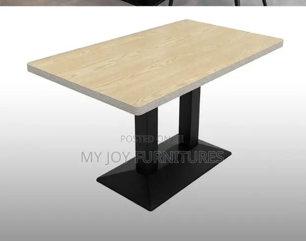 Rectangular Bar/Restaurant Table - Light Oak Wood Grain - 1